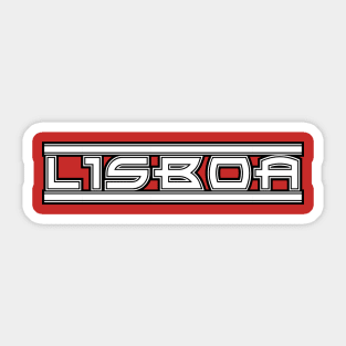 Lisboa typography Sticker